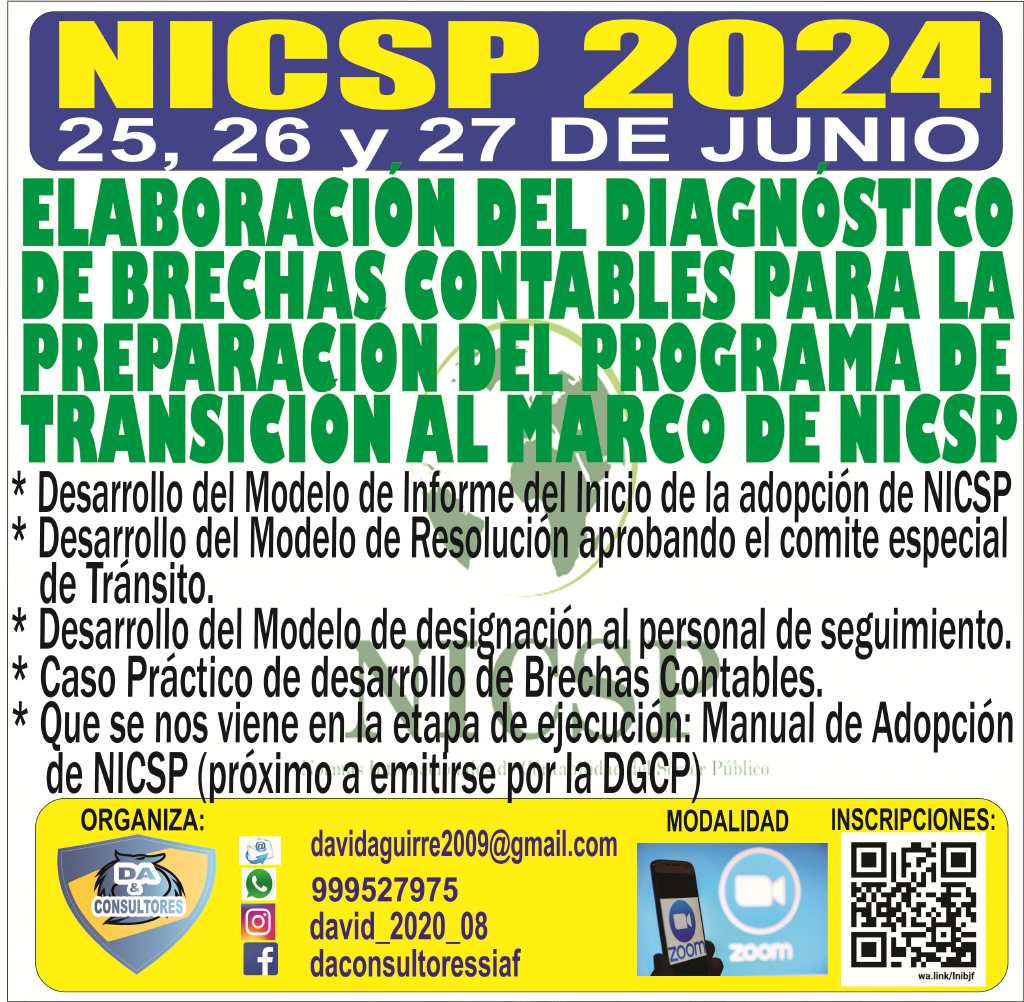 ELABORACIÓN DEL DIAGNÓSTICO DE BRECHAS CONTABLES PARA LA PREPARACIÓN DEL PROGRAMA DE TRANSICIÓN 